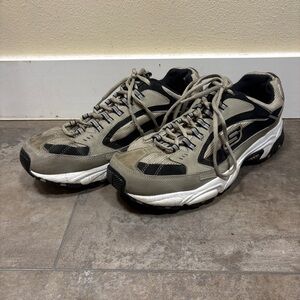 Skechers Stamina Cutback Brown & Black Memory Foam Chunky Dad Mens Sneakers